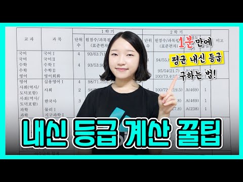 내신 등급 계산하는 꿀팁 (내신 등급 계산기, 내신 평균 등급 계산하는 방법) 내신 등급 계산하는 꿀팁 (내신 등급 계산기, 내신 평균 등급 계산하는 방법)