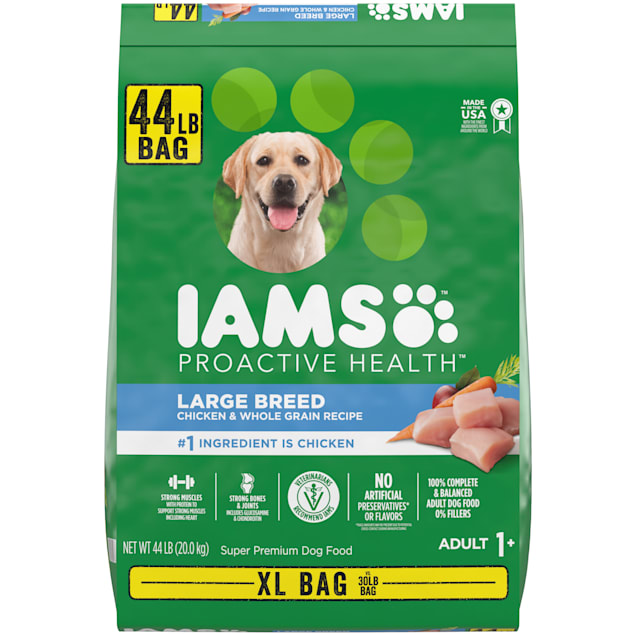 Iams Proactive Health With Chicken & Whole Grain Recipe Large Breed Dry Dog  Food, 44 Lbs. | Petco