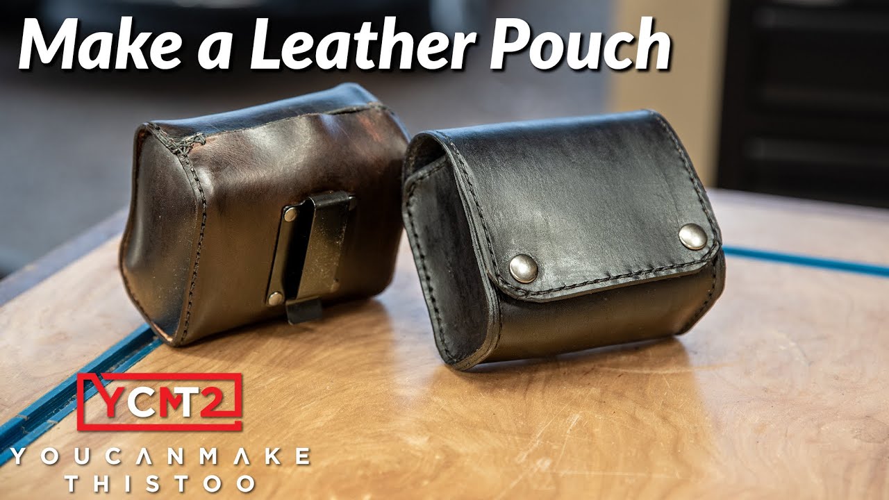 Make A Leather Pouch | Dog Treat Bag - Youtube